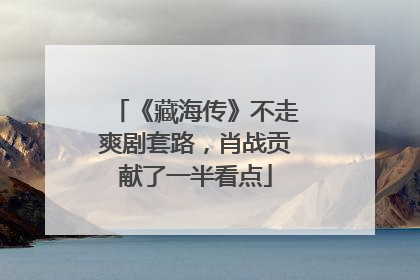《藏海传》不走爽剧套路，肖战贡献了一半看点