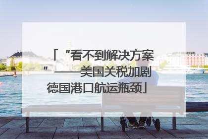 “看不到解决方案”——美国关税加剧德国港口航运瓶颈