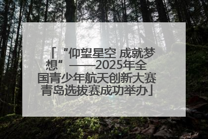 “仰望星空 成就梦想”——2025年全国青少年航天创新大赛青岛选拔赛成功举办