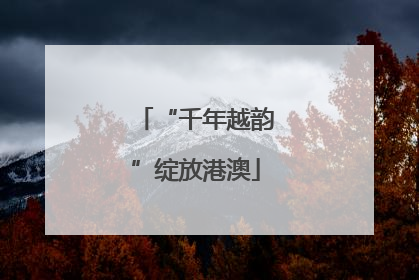 “千年越韵”绽放港澳
