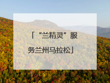 “兰精灵”服务兰州马拉松