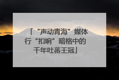 “声动青海”媒体行“扣响”暗格中的千年吐蕃王冠