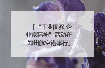“工业图强·企业家精神”活动在郑州航空港举行