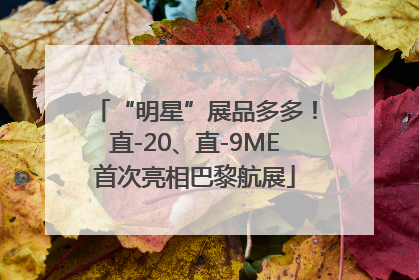“明星”展品多多！直-20、直-9ME首次亮相巴黎航展