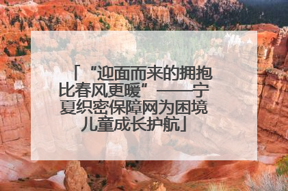 “迎面而来的拥抱比春风更暖”——宁夏织密保障网为困境儿童成长护航