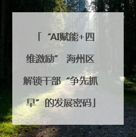 “AI赋能+四维激励” 海州区解锁干部“争先抓早”的发展密码