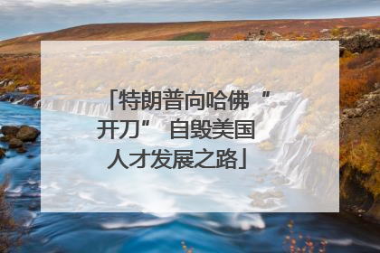 特朗普向哈佛“开刀” 自毁美国人才发展之路