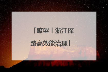 瞭望丨浙江探路高效能治理