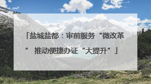 盐城盐都：审前服务“微改革” 推动便捷办证“大提升”