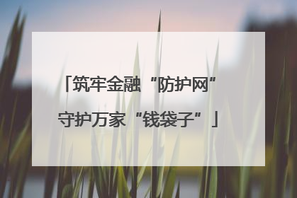 筑牢金融“防护网” 守护万家“钱袋子”