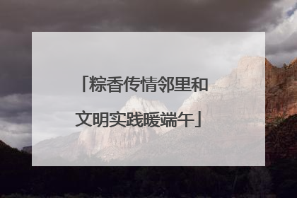 粽香传情邻里和 文明实践暖端午