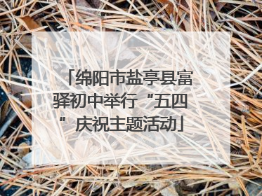 绵阳市盐亭县富驿初中举行“五四”庆祝主题活动