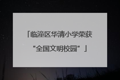 临潼区华清小学荣获“全国文明校园”