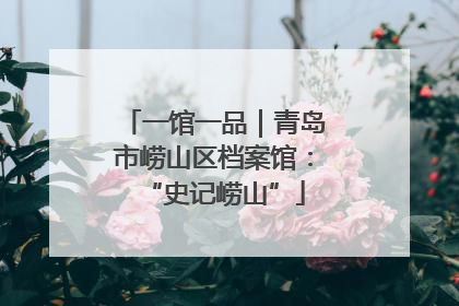 一馆一品｜青岛市崂山区档案馆：“史记崂山”