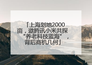 上海划地2000亩，邀腾讯小米共探“养老科技蓝海”，背后商机几何