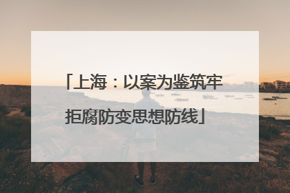 上海：以案为鉴筑牢拒腐防变思想防线