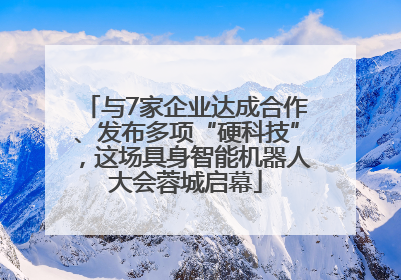 与7家企业达成合作、发布多项“硬科技”，这场具身智能机器人大会蓉城启幕