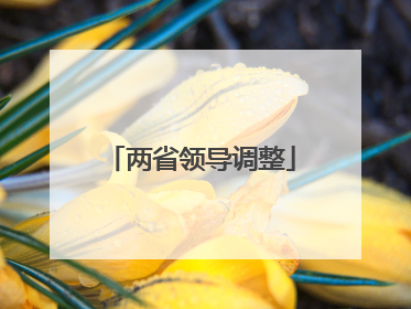 两省领导调整