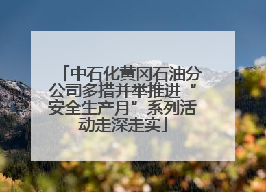 中石化黄冈石油分公司多措并举推进“安全生产月”系列活动走深走实