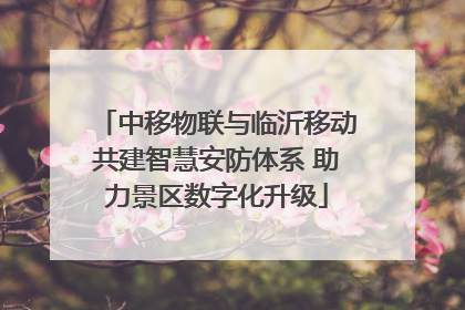 中移物联与临沂移动共建智慧安防体系 助力景区数字化升级