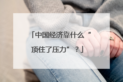 中国经济靠什么“顶住了压力”？