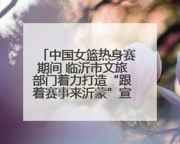 中国女篮热身赛期间 临沂市文旅部门着力打造“跟着赛事来沂蒙”宣传品牌