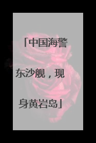 中国海警东沙舰，现身黄岩岛