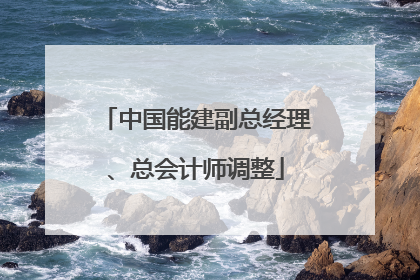 中国能建副总经理、总会计师调整