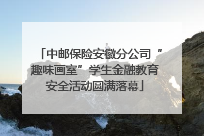 中邮保险安徽分公司“趣味画室”学生金融教育安全活动圆满落幕