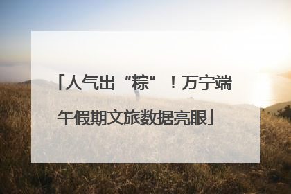 人气出“粽”！万宁端午假期文旅数据亮眼
