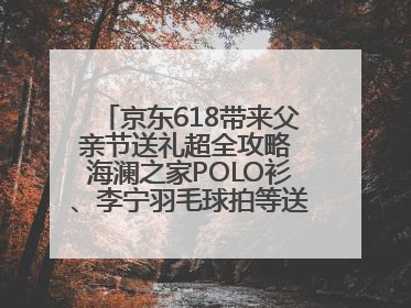 京东618带来父亲节送礼超全攻略 海澜之家POLO衫、李宁羽毛球拍等送到爸爸心坎上