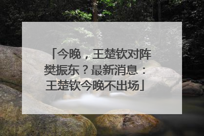 今晚，王楚钦对阵樊振东？最新消息：王楚钦今晚不出场