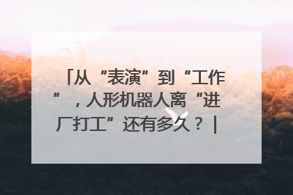 从“表演”到“工作”，人形机器人离“进厂打工”还有多久？｜机器人商业新纪元