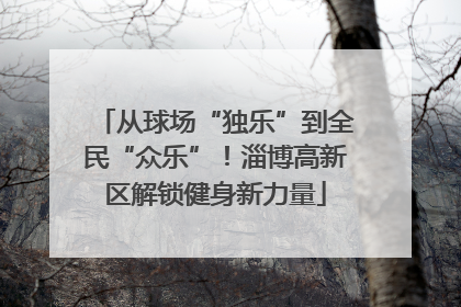 从球场“独乐”到全民“众乐”！淄博高新区解锁健身新力量