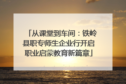 从课堂到车间：铁岭县职专师生企业行开启职业启蒙教育新篇章