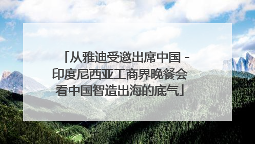 从雅迪受邀出席中国－印度尼西亚工商界晚餐会看中国智造出海的底气
