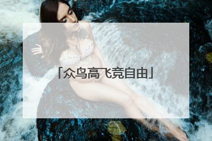 众鸟高飞竞自由