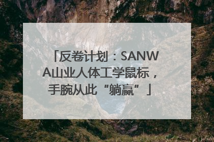反卷计划：SANWA山业人体工学鼠标，手腕从此“躺赢”