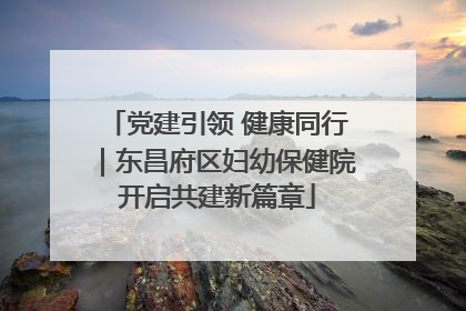 党建引领 健康同行｜东昌府区妇幼保健院开启共建新篇章