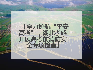 全力护航“平安高考”，湖北孝感开展高考前消防安全专项检查