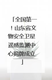 全国第一！山东省文物安全卫星遥感监测中心揭牌成立