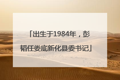 出生于1984年，彭韬任娄底新化县委书记