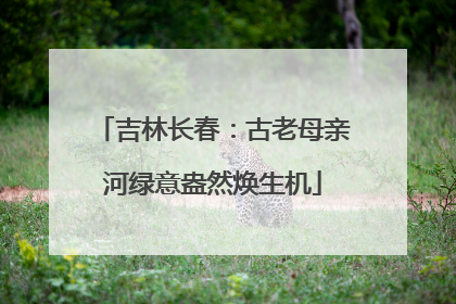 吉林长春：古老母亲河绿意盎然焕生机
