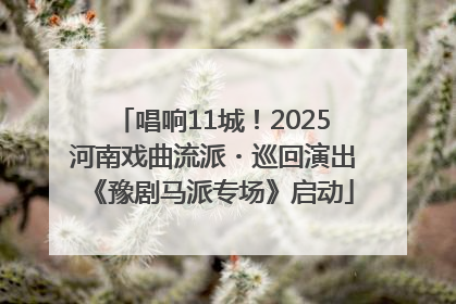 唱响11城！2025河南戏曲流派・巡回演出《豫剧马派专场》启动