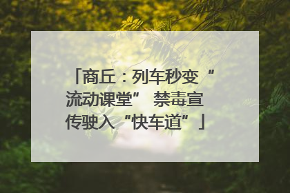 商丘：列车秒变“流动课堂” 禁毒宣传驶入“快车道”
