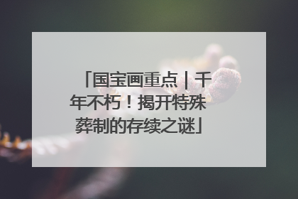 国宝画重点｜千年不朽！揭开特殊葬制的存续之谜