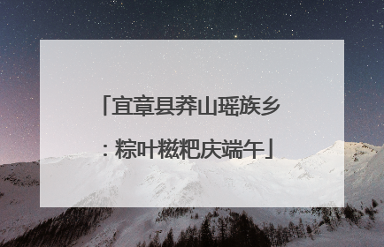 宜章县莽山瑶族乡：粽叶糍粑庆端午