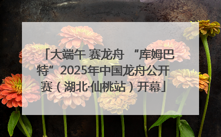 大端午 赛龙舟 “库姆巴特”2025年中国龙舟公开赛（湖北·仙桃站）开幕