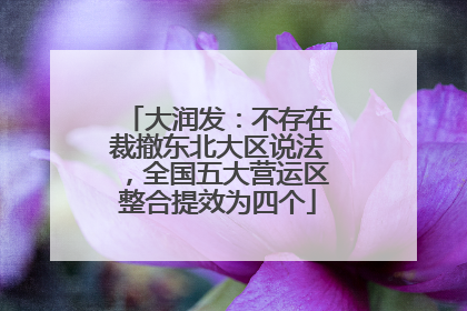 大润发：不存在裁撤东北大区说法，全国五大营运区整合提效为四个