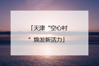 天津“空心村”焕发新活力
